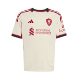Liverpool 2025/2026 Adidas Junior Jersey Replica Away White JV6453