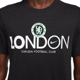 CHELSEA FC MERCURIAL MEN'S NIKE FOOTBALL T-SHIRT BLACK