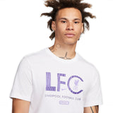 LIVERPOOL FC MERCURIAL MEN'S NIKE FOOTBALL T-SHIRT WHITE